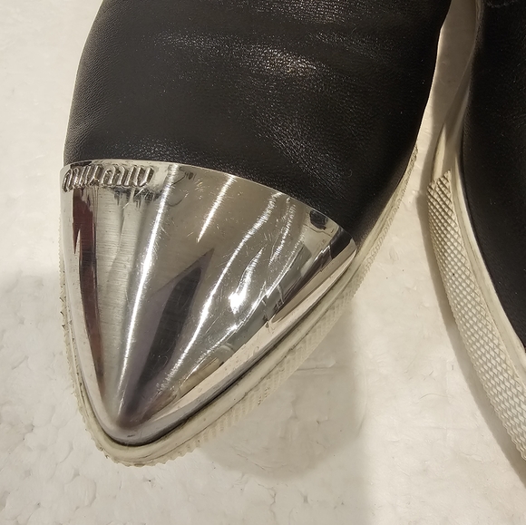 Miu Miu Capped Toe Slip on loafers - Picture 3 of 14